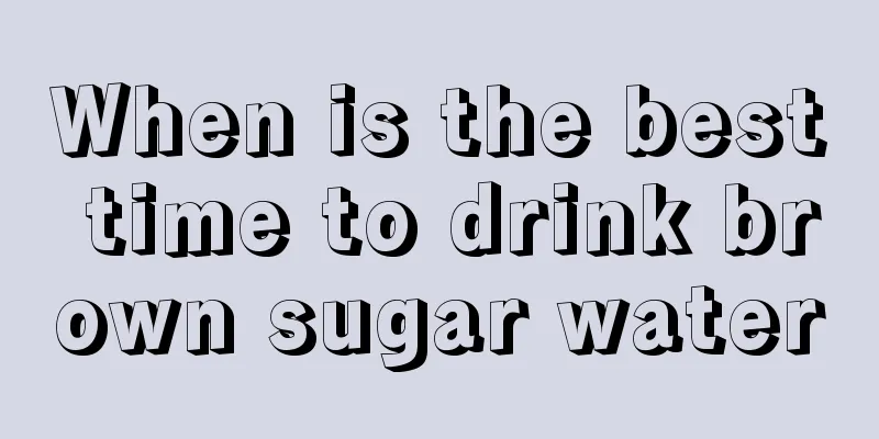 When is the best time to drink brown sugar water