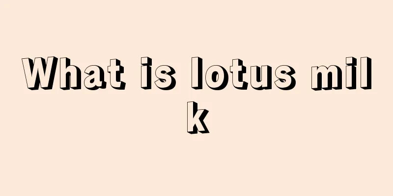 What is lotus milk