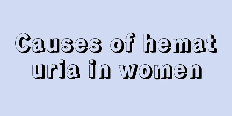 Causes of hematuria in women