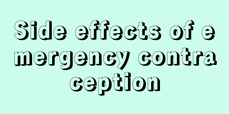 Side effects of emergency contraception