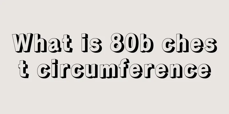 What is 80b chest circumference