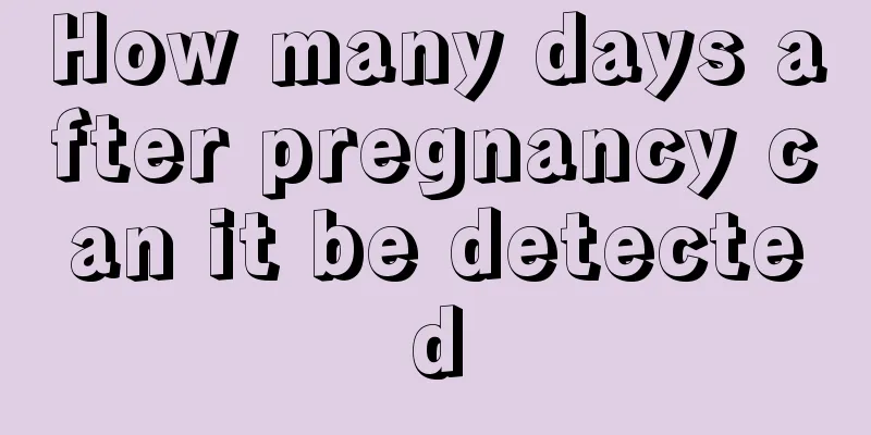 How many days after pregnancy can it be detected