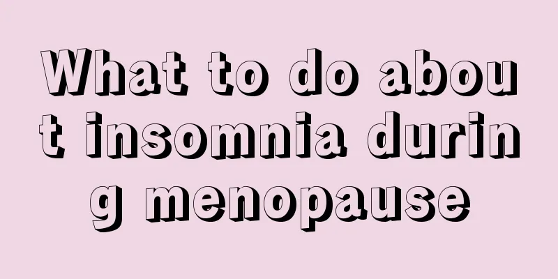 What to do about insomnia during menopause