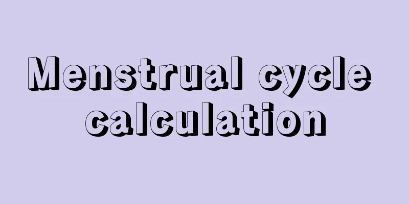 Menstrual cycle calculation