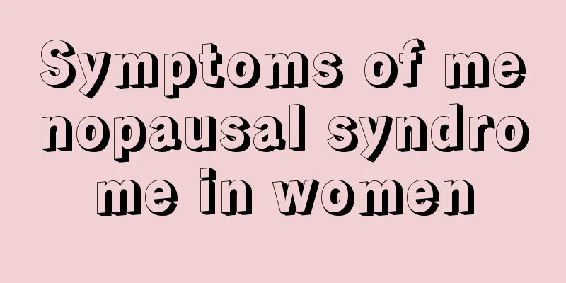 Symptoms of menopausal syndrome in women