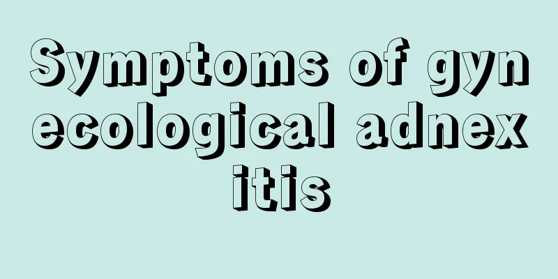 Symptoms of gynecological adnexitis