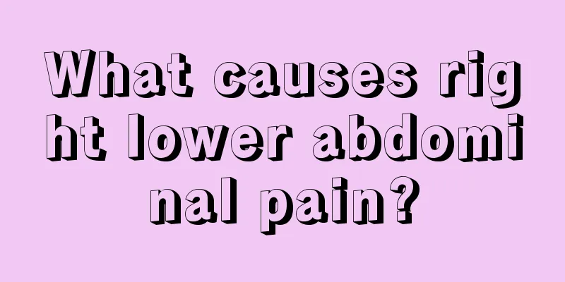 What causes right lower abdominal pain?