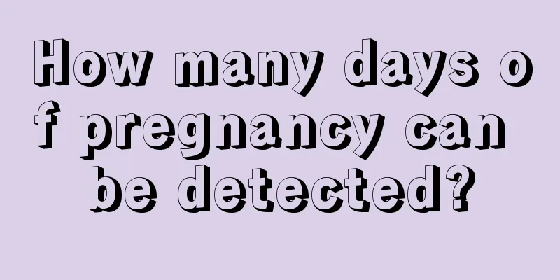 How many days of pregnancy can be detected?