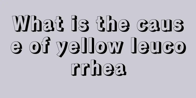 What is the cause of yellow leucorrhea