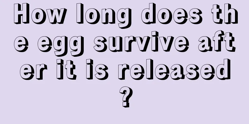 How long does the egg survive after it is released?