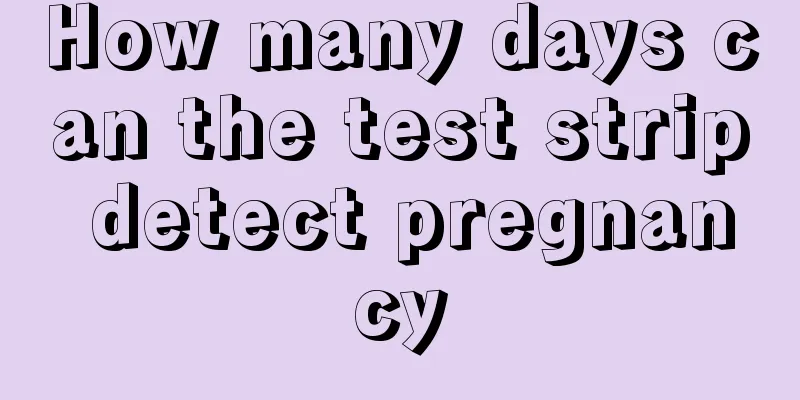 How many days can the test strip detect pregnancy