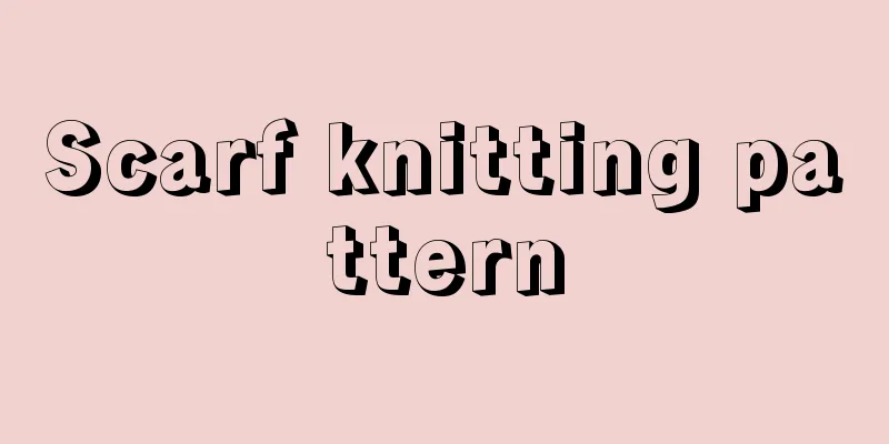 Scarf knitting pattern