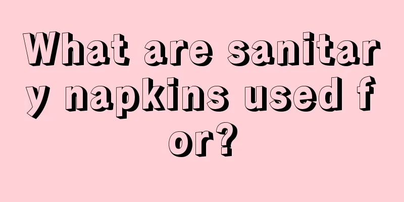 What are sanitary napkins used for?