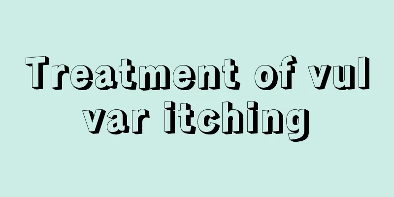 Treatment of vulvar itching