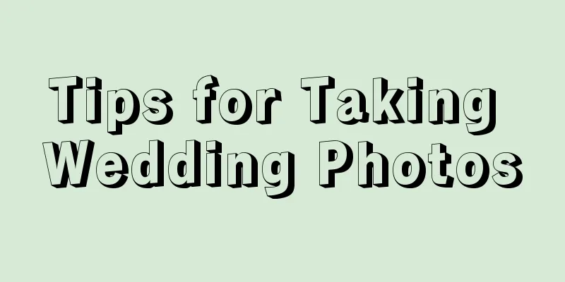 Tips for Taking Wedding Photos