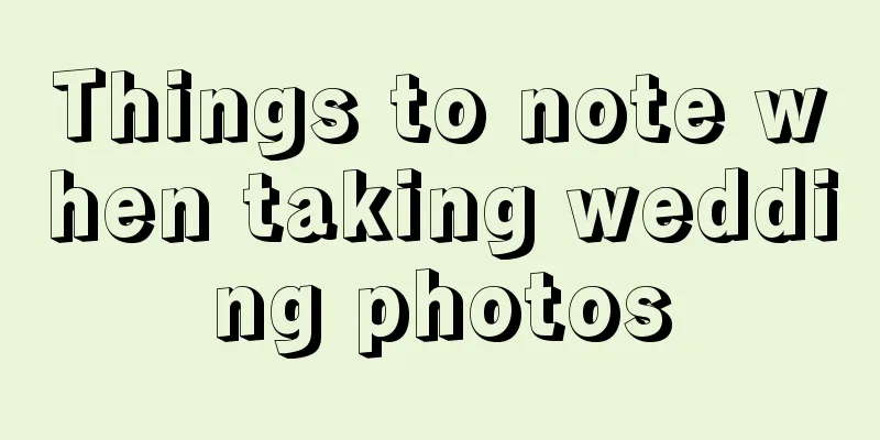 Things to note when taking wedding photos