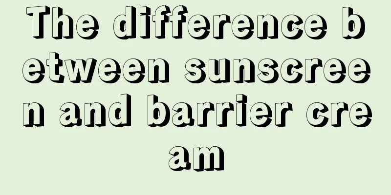 The difference between sunscreen and barrier cream