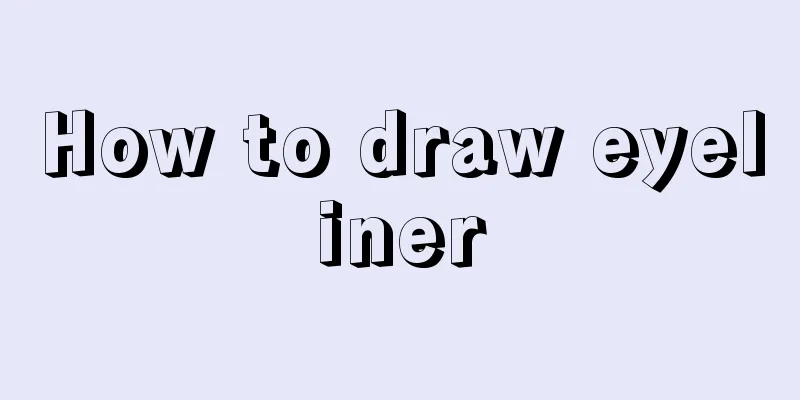 How to draw eyeliner