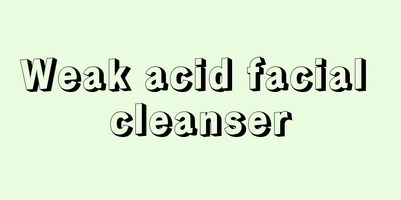 Weak acid facial cleanser