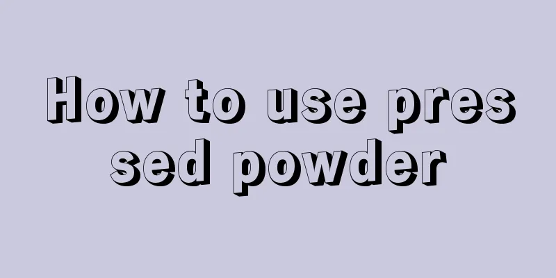 How to use pressed powder