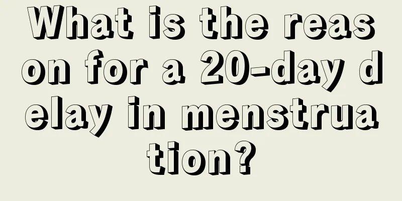 What is the reason for a 20-day delay in menstruation?