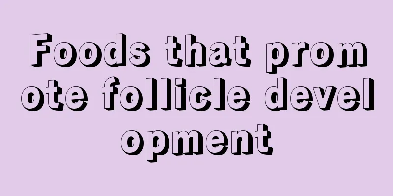 Foods that promote follicle development