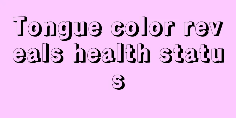 Tongue color reveals health status