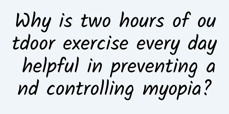Why is two hours of outdoor exercise every day helpful in preventing and controlling myopia?