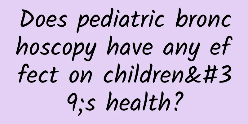 Does pediatric bronchoscopy have any effect on children's health?