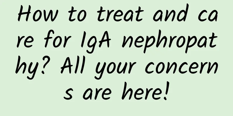 How to treat and care for IgA nephropathy? All your concerns are here!