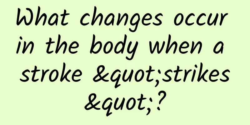 What changes occur in the body when a stroke "strikes"?