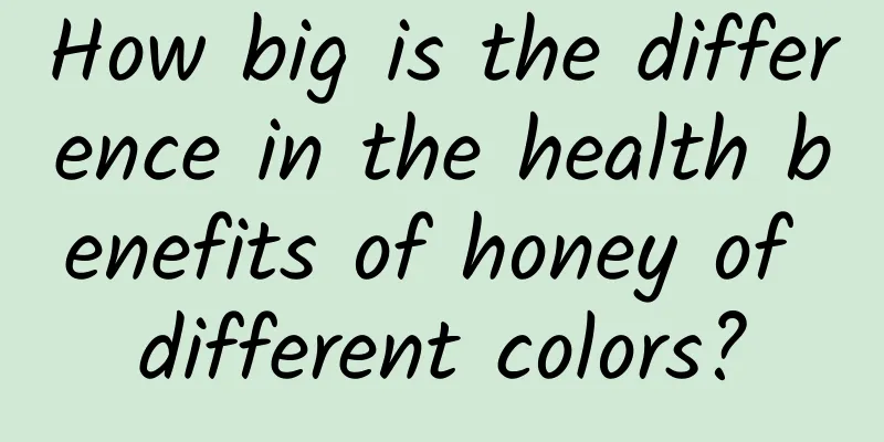 How big is the difference in the health benefits of honey of different colors?