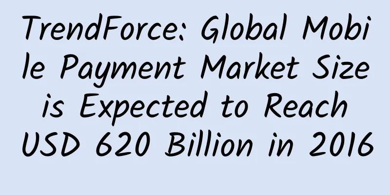 TrendForce: Global Mobile Payment Market Size is Expected to Reach USD 620 Billion in 2016