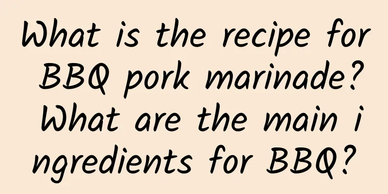 What is the recipe for BBQ pork marinade? What are the main ingredients for BBQ?
