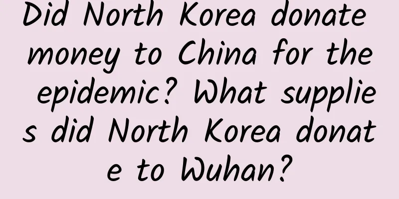 Did North Korea donate money to China for the epidemic? What supplies did North Korea donate to Wuhan?