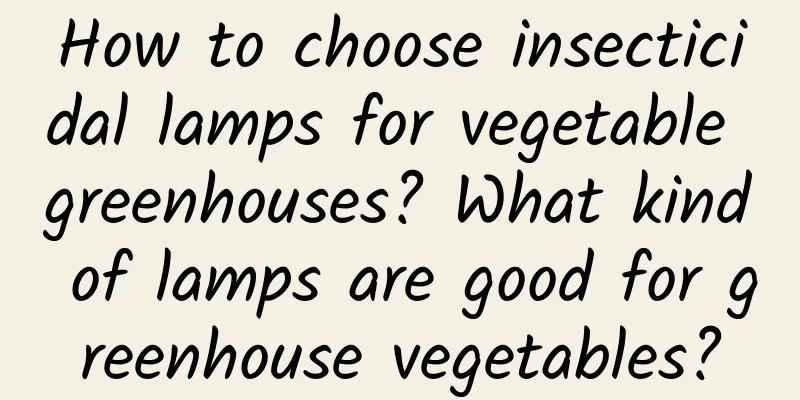 How to choose insecticidal lamps for vegetable greenhouses? What kind of lamps are good for greenhouse vegetables?